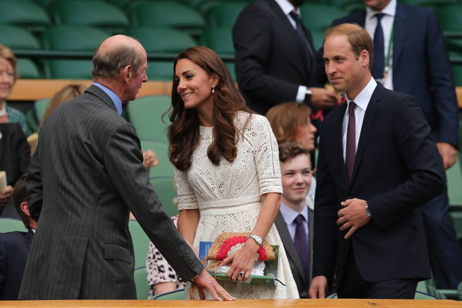 Kate e William nel Royal Box salutano lo zio, il principe Edward